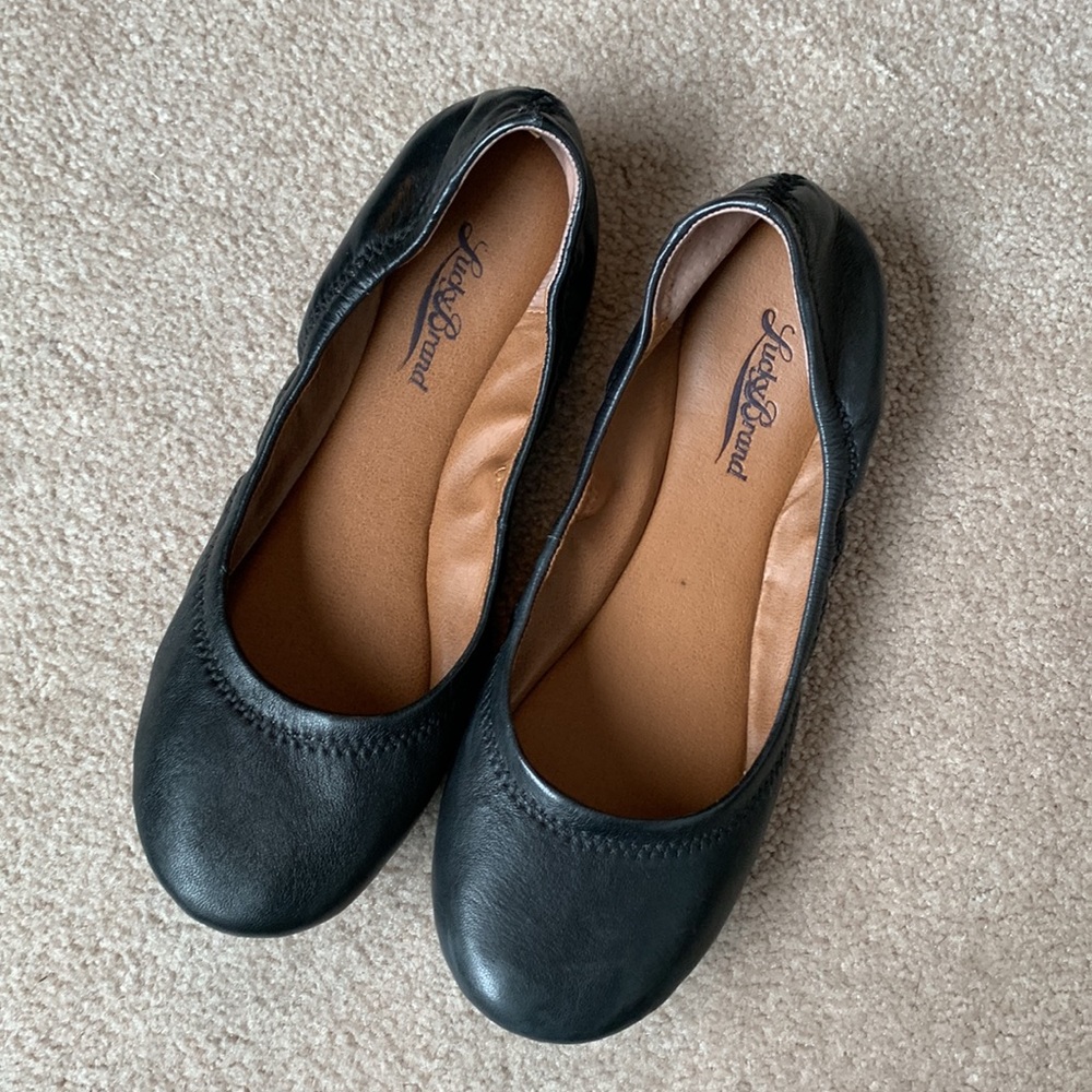 Lucky Brand Black 7.5 Women’s Emmie Flat (NEW)
